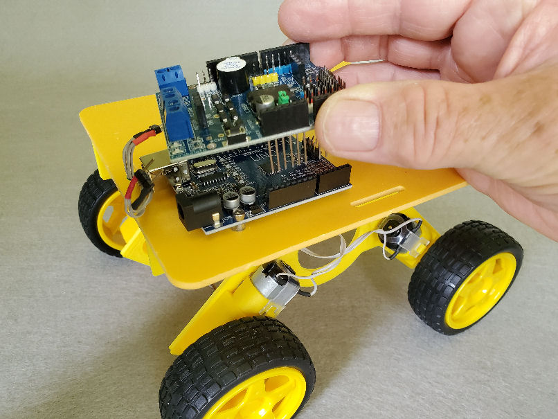 attach motor shield